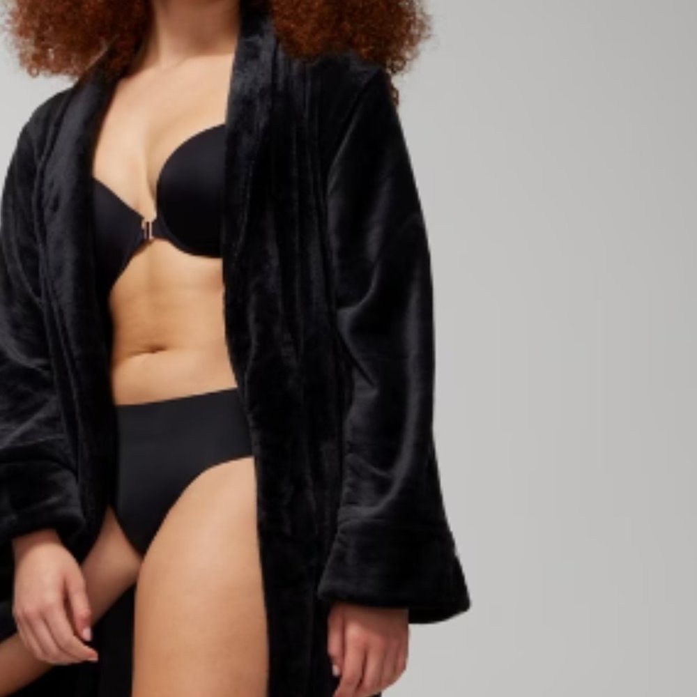 NWT Soma PLUSH Long-Sleeve Long Robe - Picture 3 of 5